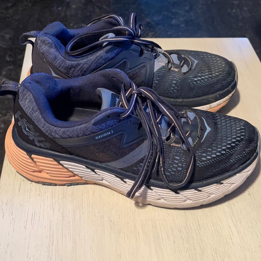 Hoka One One Gaviota 2 blue pink size 9